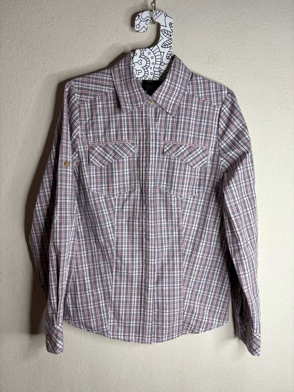 REI Zion plaid sun thistle long sleeve shirt size Medium
